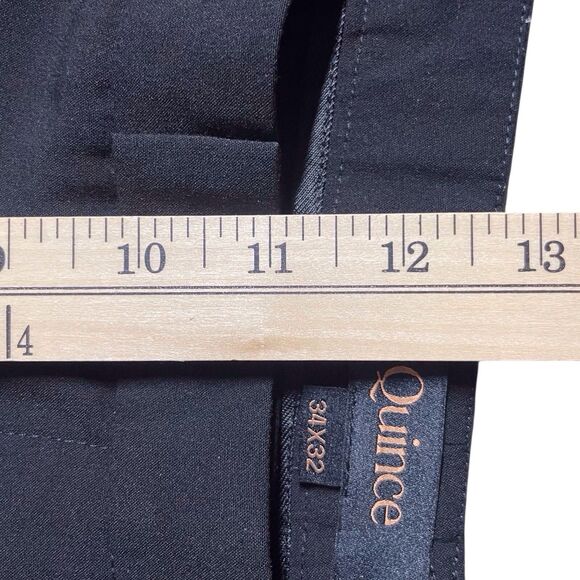 QUINCE Men’s Recycled Performance Stretch Dress Pants Size 34x32 Black EUC - Picture 12 of 15
